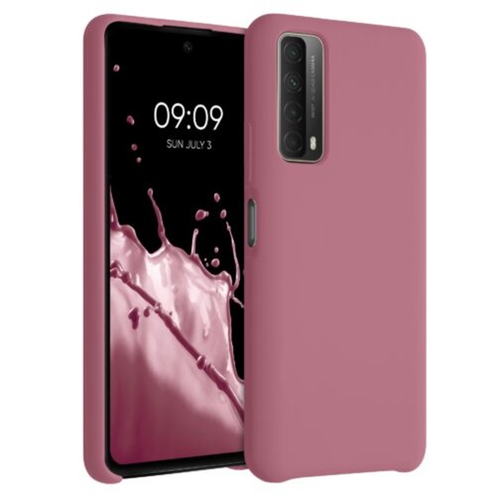 Кейс за Huawei P Smart (2021), Силиконов, Розов