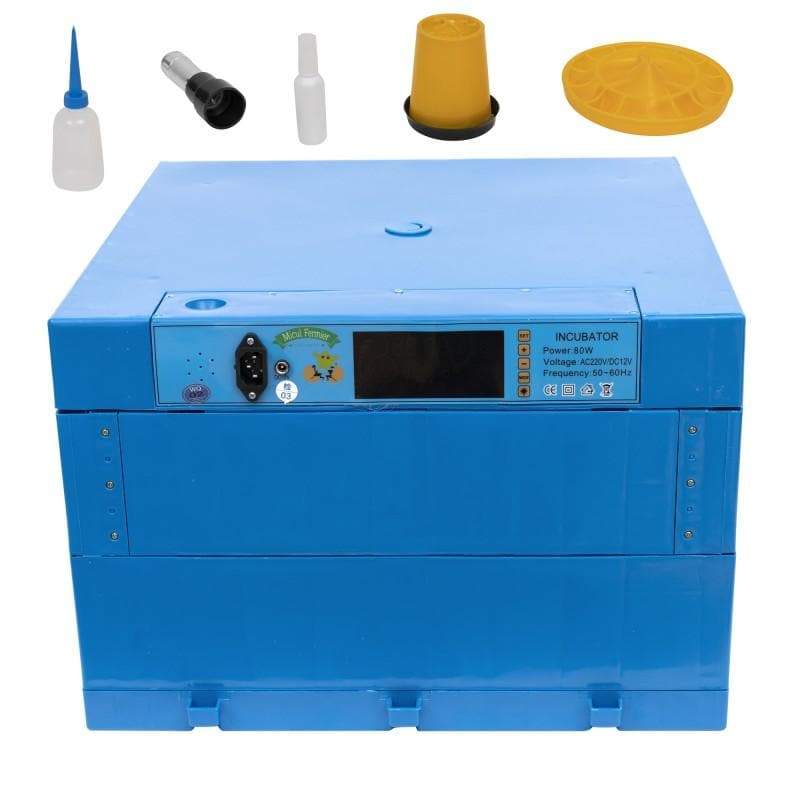 Incubator automat cu doua etaje, Micul Fermier, 128 oua gaina / 304 oua prepelita