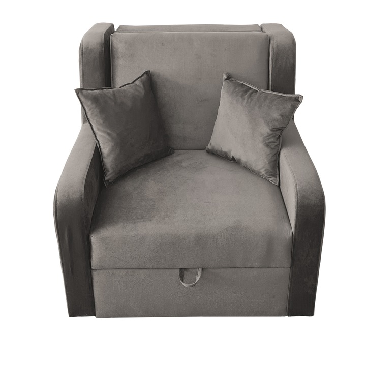 Fotoliu extensibil Multishop, Pa 02 bej, 96x108x92 cm