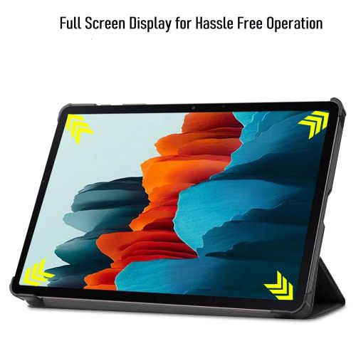 Husa Book Cover compatibila cu Samsung Galaxy Tab S7/S8 11inch, Negru, TELGORBCS