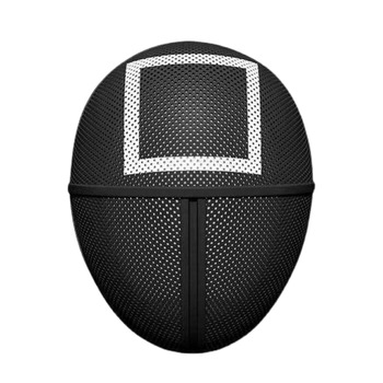 Masca squid game jocul calamarului, forma patrat, 28 x 20 cm, negru Masca squid game jocul calamarului, forma patrat, 28 x 20 cm, negru