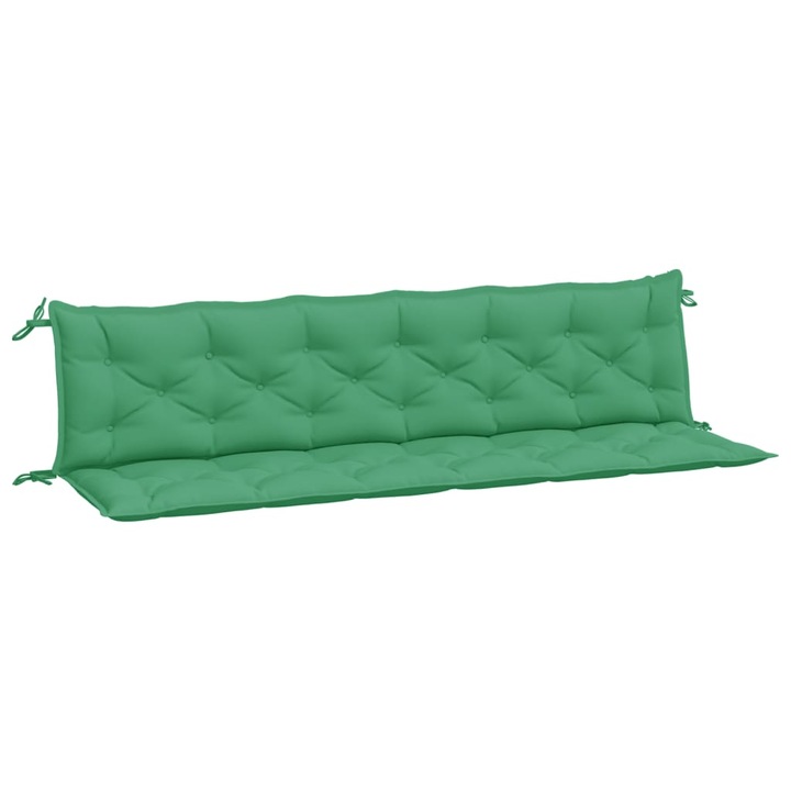 Set perne banca de gradina vidaXL, 2buc., verde,200x50x7cm, tesatura oxford, 4.95 Kg