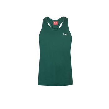 Slazenger, Maiou sport Muscle Vest, Bumbac, Verde Slazenger, Maiou sport Muscle Vest, Bumbac, Verde
