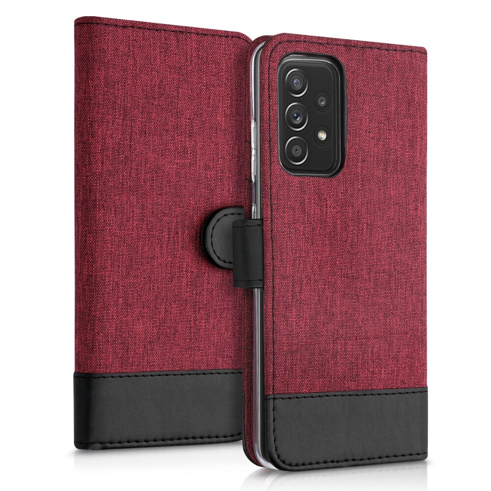 Husa pentru Samsung Galaxy A52 / Galaxy A52 5G / Galaxy A52s 5G, Textil, Rosu, 54456.20