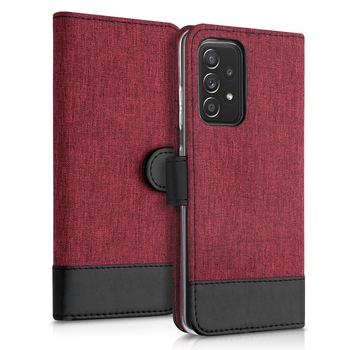 Husa pentru Samsung Galaxy A52 / Galaxy A52 5G / Galaxy A52s 5G, Textil, Rosu, 54456.20 Husa pentru Samsung Galaxy A52 / Galaxy A52 5G / Galaxy A52s 5G, Textil, Rosu, 54456.20