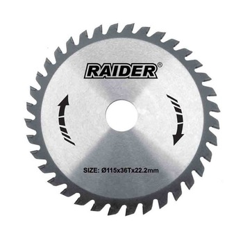 Disc circular pentru lemn 115mm, Raider Disc circular pentru lemn 115mm, Raider