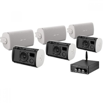 Pachet audio 6 boxe Bose Freespace Alb, bluetooth, pentru interior sau exterior, amplificatorul este inclus in sistemul audio Pachet audio 6 boxe Bose Freespace Alb, bluetooth, pentru interior sau exterior, amplificatorul este inclus in sistemul audio