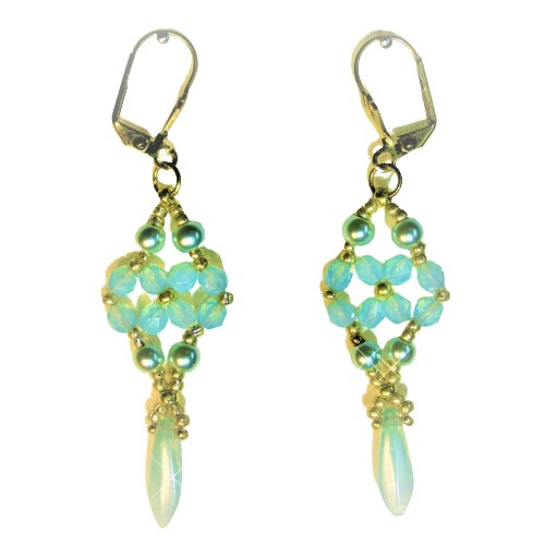 Cercei handmade bleu