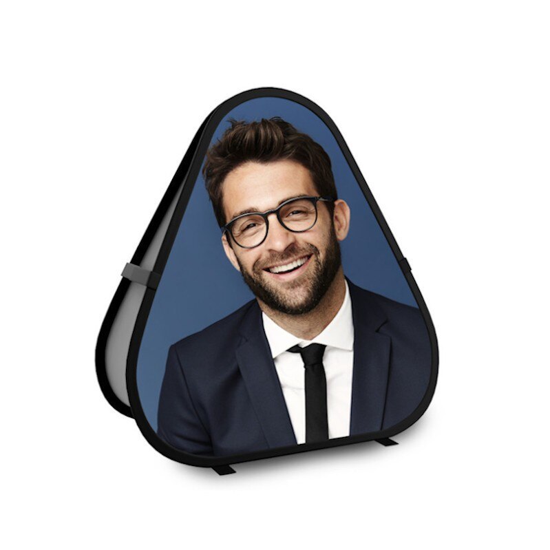 Sistem de afisare - Pop up banner publicitar - triunghi 100 x 100 cm PRO