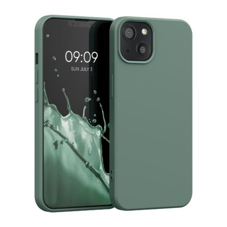 Кейс за iPhone 13, Силиконов, Зелен, 55948.166 - eMAG.bg