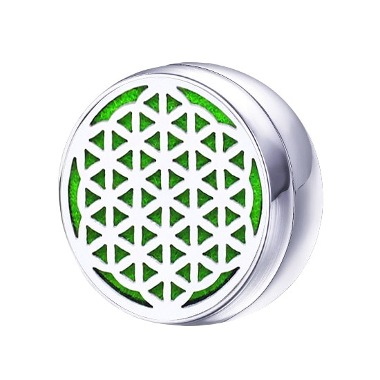 Brosa tip Pin Rever Aromaterapie 12mm Neo™ MS043 cu uleiuri esentiale, otel inoxidabil de inalta calitate, antialergic, eco friendly