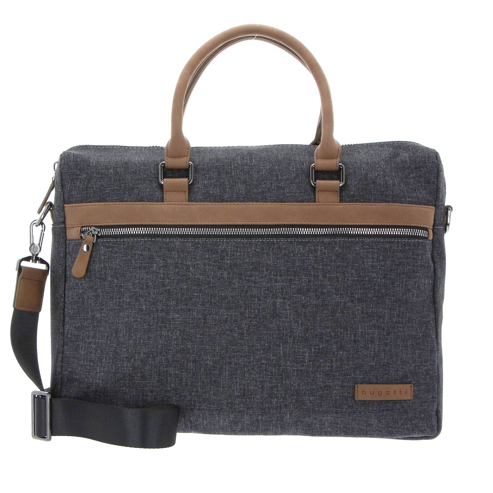 Geanta BUGATTI, Luce, gri, compartimente multiple cu manere / curea de umar