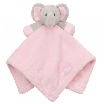 Jucarie de plus cu elefantel si mini paturica, Baby Town, roz Jucarie de plus cu elefantel si mini paturica, Baby Town, roz