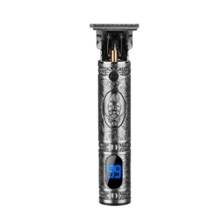 Trimmer de Tuns cu Acumulator, 3W, Incarcare 1.5 h, Lama Otel Inoxidabil, Afisah LCD Electronic, AC220-240V 50-60 Hz, Negru