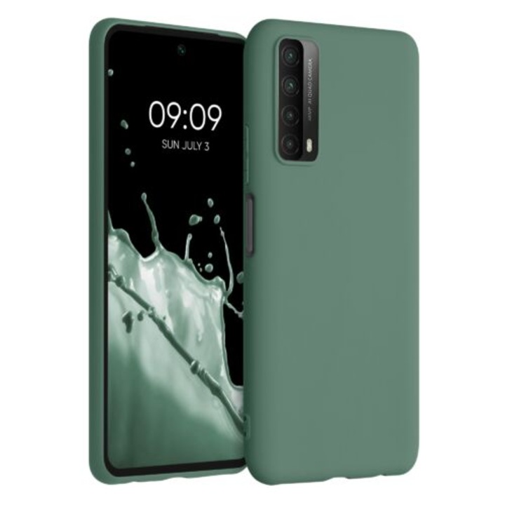 Кейс за Huawei P Smart (2021), Силиконов, Зелен, 53674.166