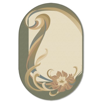 Covor lana 100% Premium 281-2-51038, 120 x 170 cm, bej/verde, floral Covor lana 100% Premium 281-2-51038, 120 x 170 cm, bej/verde, floral