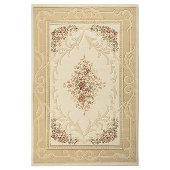 Covor lana 100% Premium 2518-1-51053, 60 x 110 cm, bej, floral Covor lana 100% Premium 2518-1-51053, 60 x 110 cm, bej, floral
