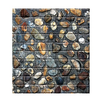 Tapet 3D Autoadeziv, design modern, usor de curatat, 70x70cm , D3580, model piatra, gri/maro Tapet 3D Autoadeziv, design modern, usor de curatat, 70x70cm , D3580, model piatra, gri/maro