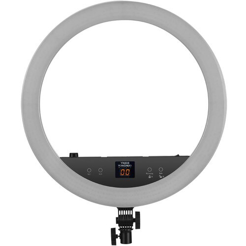 Lampa circulara, Yongnuo YN808, cu 800 PRO LED si temperatura de culoare 5500K