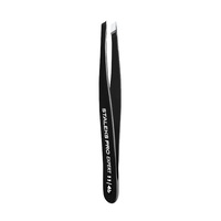 Penseta pentru sprancene Staleks Expert 11, Tip 4, neagra TE 11/4b