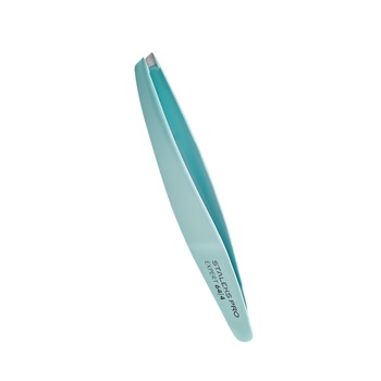 Penseta pentru sprancene, Staleks, albastru, TE 64/4, 68 mm Penseta pentru sprancene, Staleks, albastru, TE 64/4, 68 mm