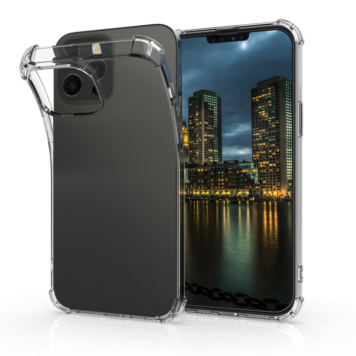 Husa pentru iPhone 13 Pro Max, Silicon, Transparent, 55973.03