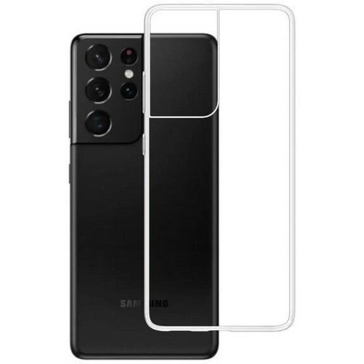 Husa Silicon Armor Transparenta 3MK pentru Samsung Galaxy S21 Ultra