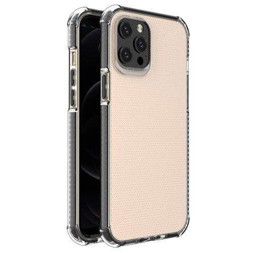 Husa De Protectie Spring Case Pentru Iphone 12 / 12 Pro , Neagra