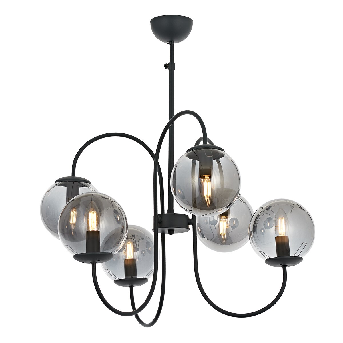 Lustra Sinir Asi, 6 brate, 6xE14-40W, antracit 8080-96-06