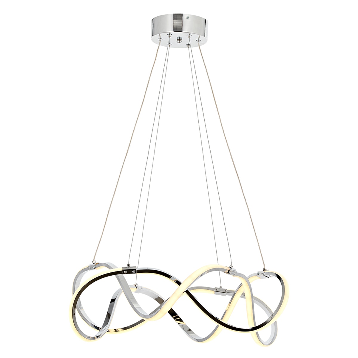 Lustra Burgaz Asi, LED 2xLED-60W, crom, switch lumina calda si lumina rece 5129-51-02L