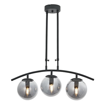 Lustra Ozen Sirali Asi, 3 brate, 3xE14-40W, antracit 2201-96-03S Lustra Ozen Sirali Asi, 3 brate, 3xE14-40W, antracit 2201-96-03S