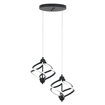 Lustra Ravena Asi, LED 2xLED-54W, antracit, 4000K 4145-96-02L Lustra Ravena Asi, LED 2xLED-54W, antracit, 4000K 4145-96-02L