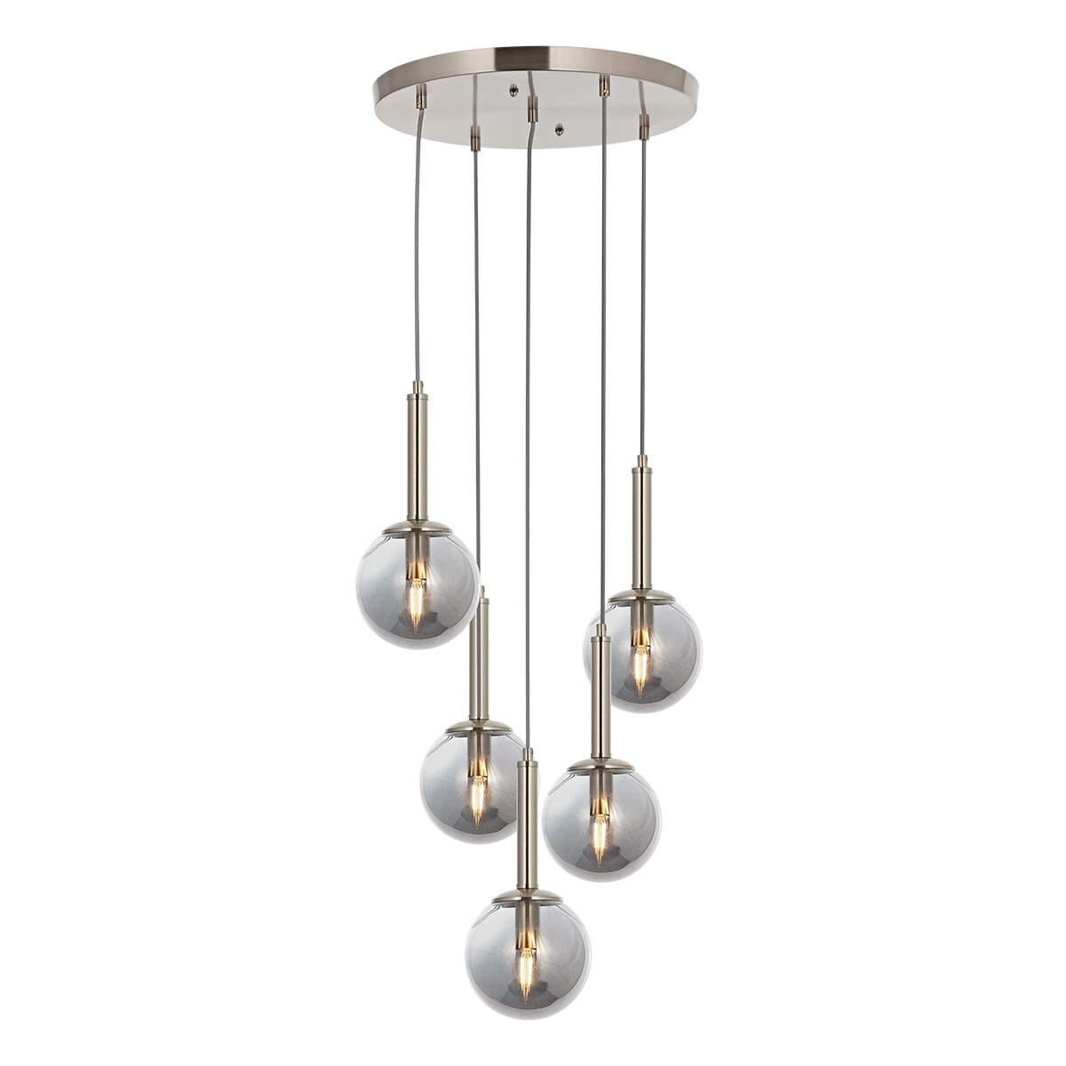 Lustra Helyum ASI 5xE14-40W, crom satinat 4521-53-05