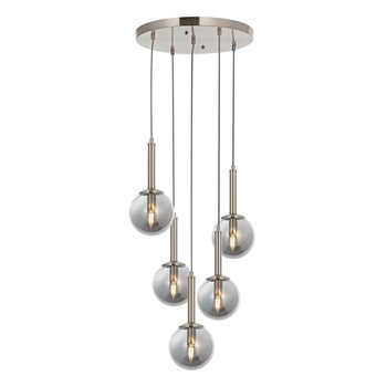 Lustra Helyum ASI 5xE14-40W, crom satinat 4521-53-05 Lustra Helyum ASI 5xE14-40W, crom satinat 4521-53-05