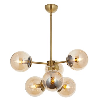 Lustra Kost ASI 6 brate, 6xE14-40W, antiq 2204-52-06 Lustra Kost ASI 6 brate, 6xE14-40W, antiq 2204-52-06