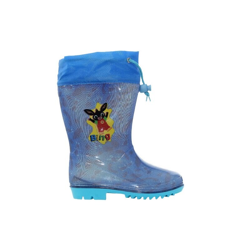 Cizme de cauciuc din PVC, fara inchidere, Bing, albastru