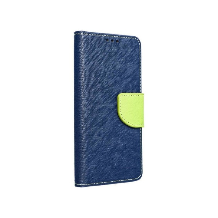 Husa Tip Carte Upzz Fancy Compatibila Cu Samsung Galaxy A03s, Albastru / Lime