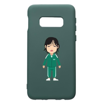 Husa Premium Silicon Compatibila Cu Samsung Galaxy S8, Squid Game - Gamer 067, cu interiorul din material textil, protectie camera, Forest Green, PFG840 Husa Premium Silicon Compatibila Cu Samsung Galaxy S8, Squid Game - Gamer 067, cu interiorul din material textil, protectie camera, Forest Green, PFG840
