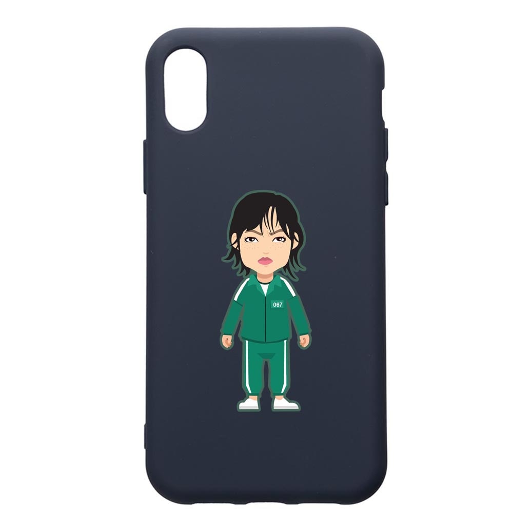 Husa Premium Silicon Compatibila Cu Apple IPhone XR, Squid Game - Gamer 067, cu interiorul din material textil, protectie camera, Alaskan Blue, PAB840