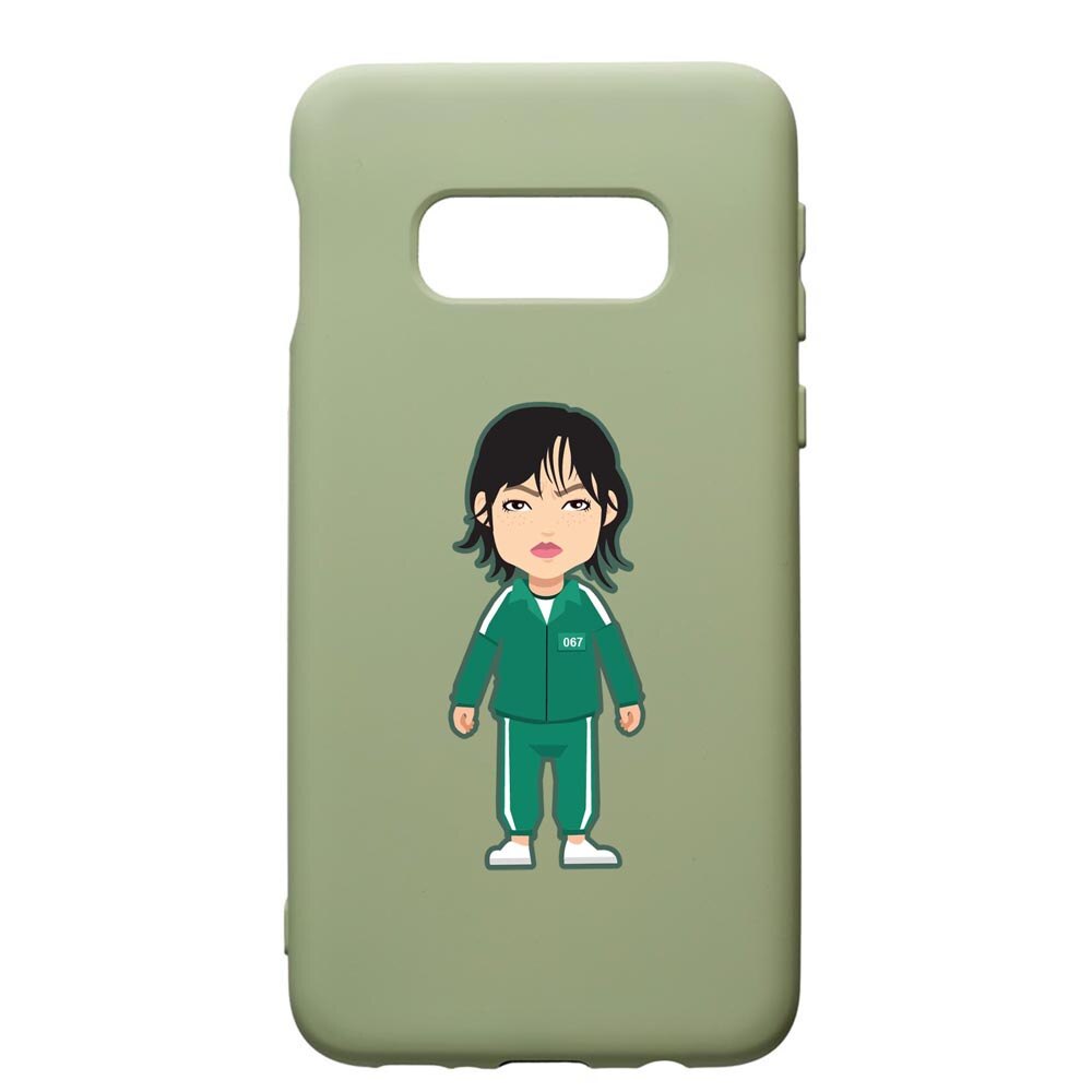 Husa Premium Silicon Compatibila Cu Samsung Galaxy S10, Squid Game - Gamer 067, cu interiorul din material textil, protectie camera, Beryl, PGR840