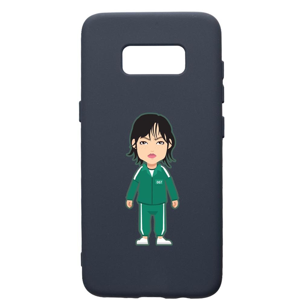 Husa Premium Silicon Compatibila Cu Samsung Galaxy S8, Squid Game - Gamer 067, cu interiorul din material textil, protectie camera, Alaskan Blue, PAB840