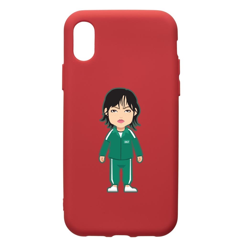 Husa Premium Silicon Compatibila Cu Huawei Y6 2019, Squid Game - Gamer 067, silicon, cu interiorul din material textil, protectie camera, Red, PR840