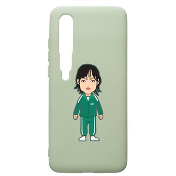 Husa Premium Silicon Compatibila Cu Xiaomi Mi 10 / Mi 10 Pro, Squid Game - Gamer 067, cu interiorul din material textil, protectie camera, Beryl, PGR840 Husa Premium Silicon Compatibila Cu Xiaomi Mi 10 / Mi 10 Pro, Squid Game - Gamer 067, cu interiorul din material textil, protectie camera, Beryl, PGR840
