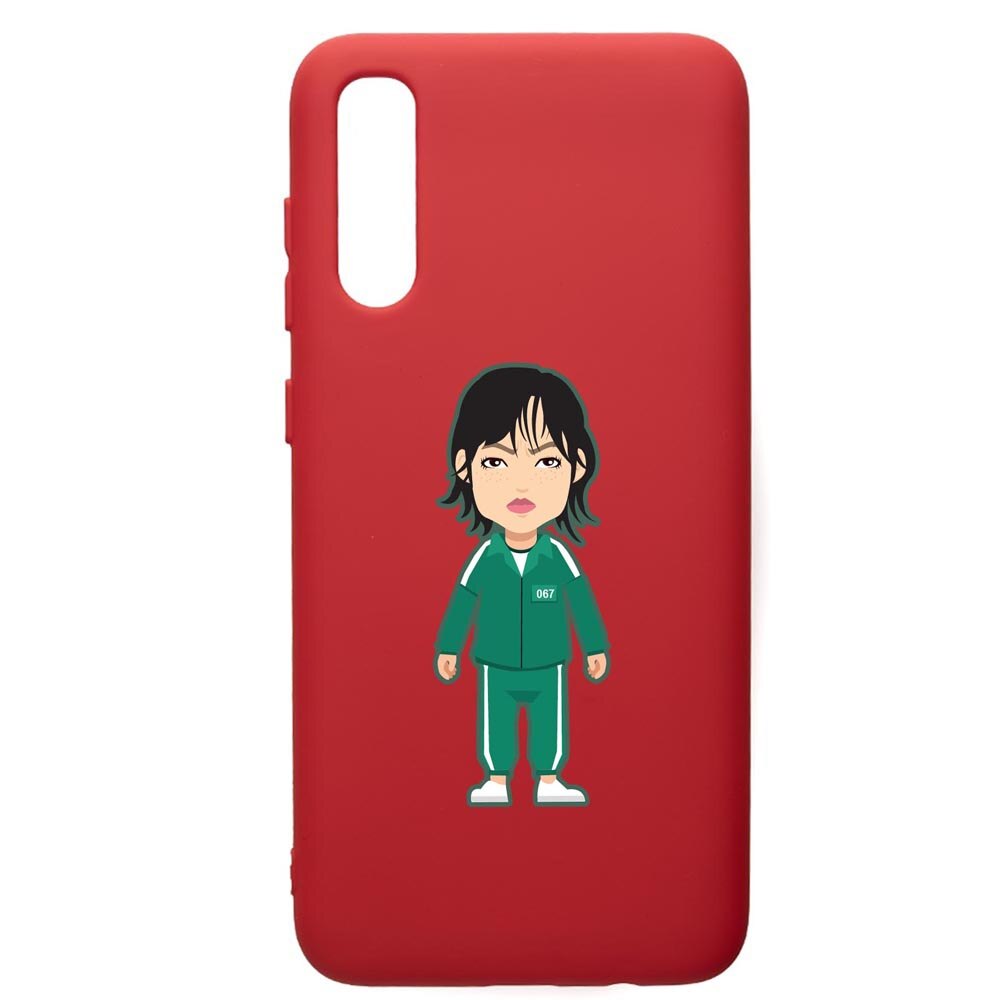 Husa Premium Silicon Compatibila Cu Samsung Galaxy A70, Squid Game - Gamer 067, silicon, cu interiorul din material textil, protectie camera, Red, PR840