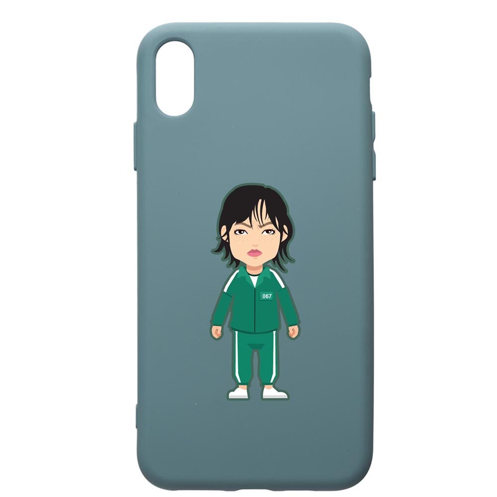 Husa Premium Silicon Compatibila Cu Apple iPhone XS Max, Squid Game - Gamer 067, silicon, cu interiorul din material textil, protectie camera, Cornflower, PCF840