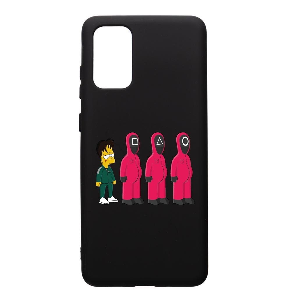Husa Premium Silicon Compatibila Cu Samsung Galaxy A71, Squid Game Simpson, silicon, cu interiorul din material textil, protectie camera, PB842