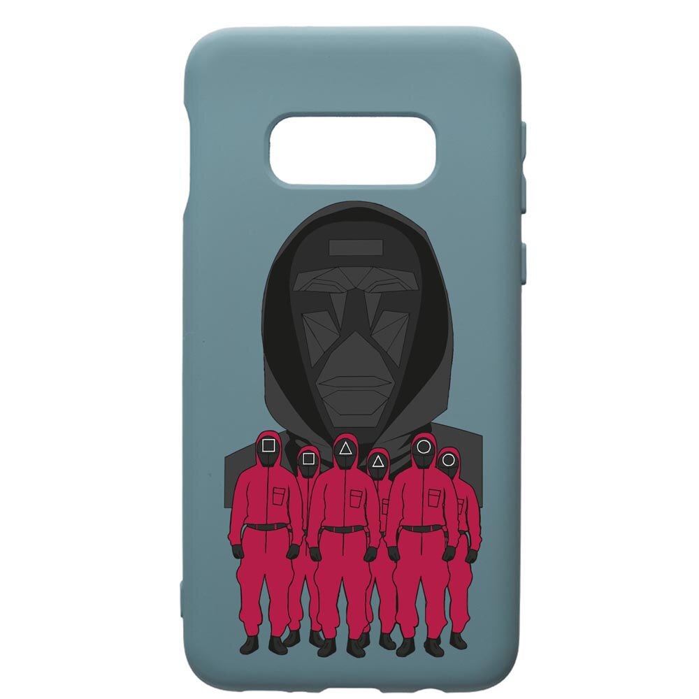 Husa Premium Silicon Compatibila Cu Samsung Galaxy S10, Squid Game - Front Man And Soldier, silicon, cu interiorul din material textil, protectie camera, Cornflower, PCF841