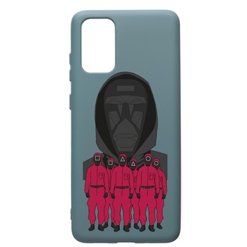 Husa Premium Silicon Compatibila Cu Samsung Galaxy S20 Plus, Squid Game - Front Man And Soldier, silicon, cu interiorul din material textil, protectie camera, Cornflower, PCF841 Husa Premium Silicon Compatibila Cu Samsung Galaxy S20 Plus, Squid Game - Front Man And Soldier, silicon, cu interiorul din material textil, protectie camera, Cornflower, PCF841