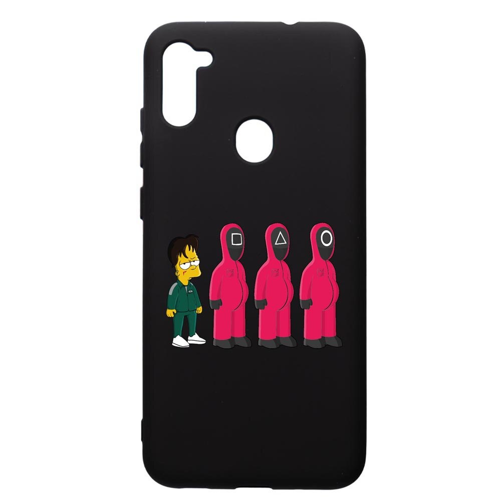 Husa Premium Silicon Compatibila Cu Samsung Galaxy A11, Squid Game Simpson, silicon, cu interiorul din material textil, protectie camera, PB842
