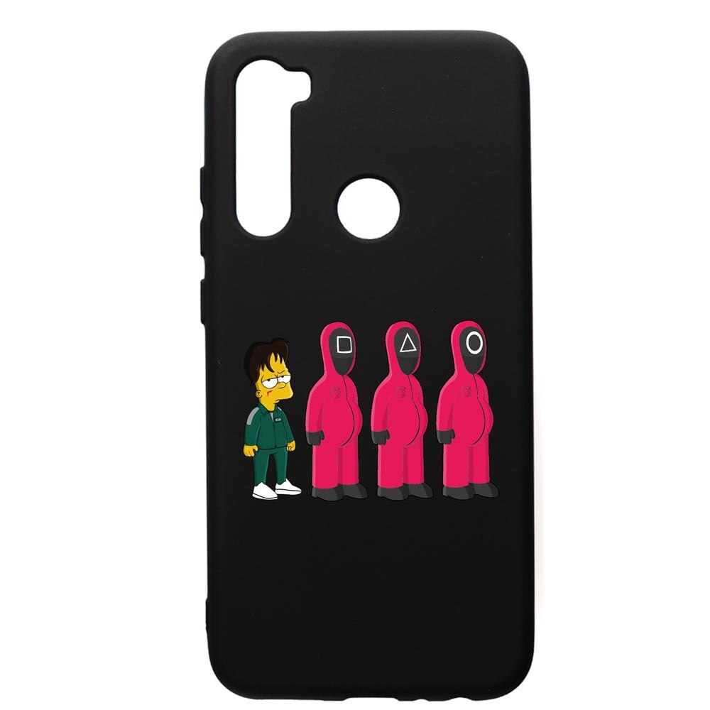 Husa Premium Silicon Compatibila Cu Xiaomi Redmi Note 8, Squid Game Simpson, silicon, cu interiorul din material textil, protectie camera, PB842